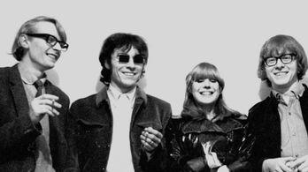 Peter Asher, John Dunbar, Marianne Faithfull, and Barry Miles