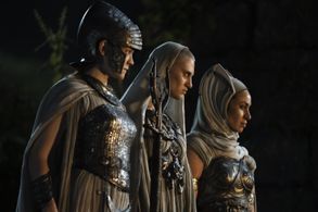 Kali Kopae, Edith Poor, and Bridie Sisson in The Lord of the Rings: The Rings of Power: The Eye (2022)