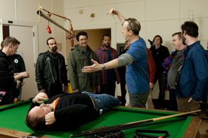 Setting up a shot for Stag.