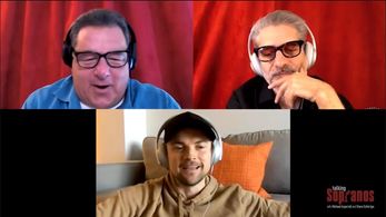 Robert Iler, Michael Imperioli, and Steve Schirripa in Talking Sopranos (2020)