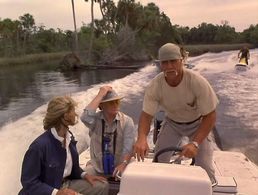 Hulk Hogan, Robert Vaughn, and Anya Hoffmann in McCinsey's Island (1998)