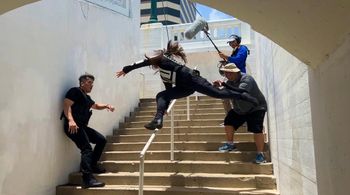 Still frame of Manda Mae Emery on set on Vanilla, Corpus Christi TX