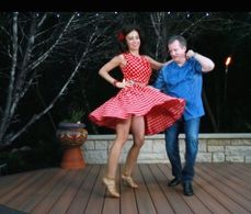 Dancing for the music video 