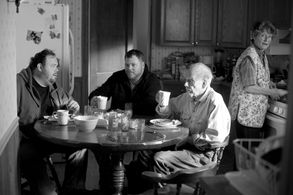 Tim Driscoll, Rance Howard, Devin Ratray, and Mary Louise Wilson in Nebraska (2013)