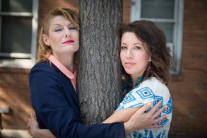 With Brooke Jacob for 