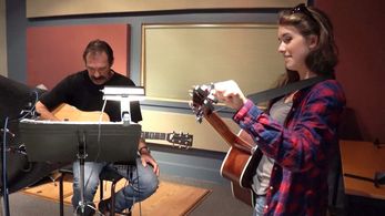 Stephanie La Rochelle with Shaun Johnston in 