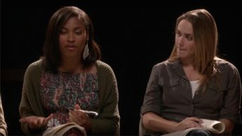 Alice Kremelberg and Michaela Waters in Smash (2012)