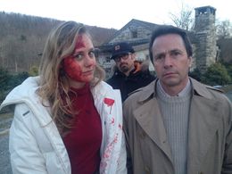 Chelsea Gonzalez, Andrew Jarecki, and Brad Blumenthal in The Jinx on HBO