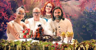 Heston Blumenthal, Carla Hall, Niklas Ekstedt, and Jayde Adams in Crazy Delicious (2020)