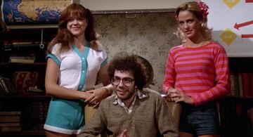 Kirsten Baker, Deborah Richter, and Alan Solomon in Midnight Madness (1980)