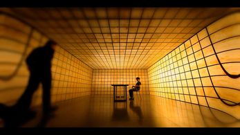 Still of Daniel Bernhardt and Morgan Gao in Altered Carbon