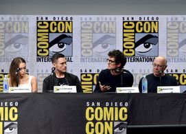 Dayton Callie, Alycia Debnam-Carey, Daniel Sharman, and Sam Underwood at an event for Fear the Walking Dead (2015)