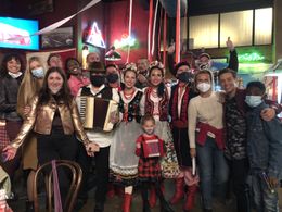 The cast of Shameless filming the series finale