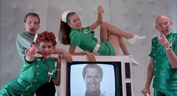 Cliff De Young, Nell Campbell, Rik Mayall, Richard O'Brien, and Patricia Quinn in Shock Treatment (1981)