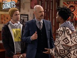 Maz Jobrani, Jermaine Fowler, and Fahim Anwar in Superior Donuts (2017)