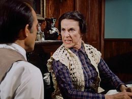 Richard Bull and Katherine MacGregor in Little House on the Prairie (1974)