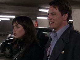 John Barrowman and Eve Myles in Torchwood (2006)