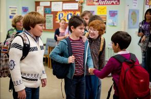 Grayson Russell, Zachary Gordon, Robert Capron, and Karan Brar in Diary of a Wimpy Kid: Rodrick Rules (2011)