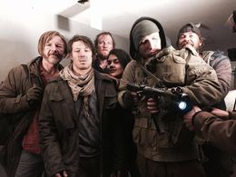 The cast of Last Broken Darkness, from left to right: Sean Cameron Michael, Edwin Gagiano, Brendan Murray, Suraya Santos