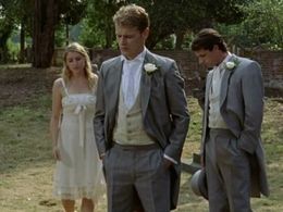 Flora Montgomery, Tim Delap, and Sam Heughan in Midsomer Murders (1997)