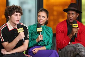 Bel Powley, Jonathan Majors, and Richie Merritt at an event for White Boy Rick (2018)