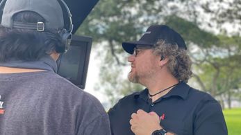 Glenn working with Director Jose Montesinos