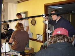 Byron Werner (Cinematographer) and Rick Walker (Director) in the set of 