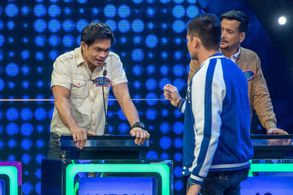 Anton Bernardo and JC Castro in Family Feud Philippines (2022)