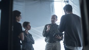 On set 'Opus Zero', 2016, Mexico