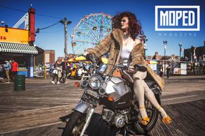 Pearls Daily poses for Moped Magazine.