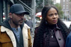 Sanaa Lathan and Lior Raz in Hit & Run (2021)