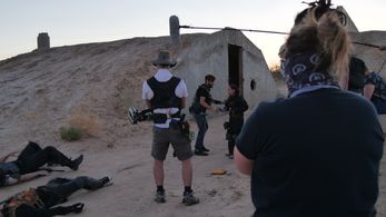 Benedikt Sebastian and Jasmine Williams in Scorched Sea (2020)