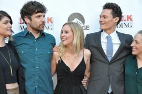 Genevieve Jones, Anne Gregory, Dan Gill, Nick P. Ross, and Victoria Gold in Drunk Wedding (2015)