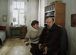 Leonid Bronevoy and Oleg Menshikov in Pokrov Gates (1983)