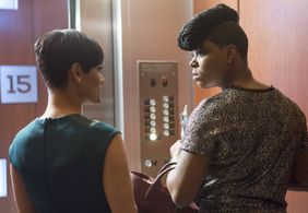 Grace Byers and Ta'Rhonda Jones in Empire (2015)