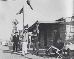 John Ford, Richard Widmark, Walter Baldwin, and George O'Brien in Cheyenne Autumn (1964)