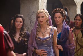 Lucy Lawless, Nicola Simpson, Viva Bianca, and Hanna Mangan Lawrence in Spartacus (2010)