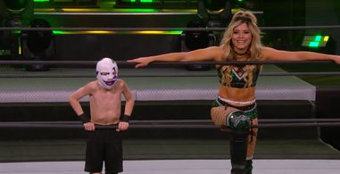 Brodie Huber and Taynara Melo in AEW Dark: Elevation (2021)