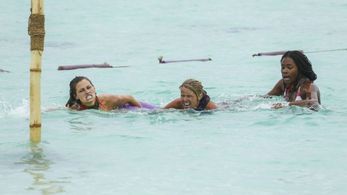 Sunday Burquest, Michaela Bradshaw, and Jessica Figueroa in Survivor (2000)