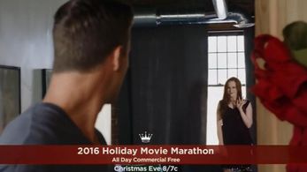 On set of My Christmas Love; 2016