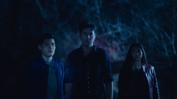 Daniella Dela Peña, Danny Vo, and Luke Hutchie in EZRA (2022)