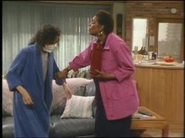 Sabrina Le Beauf and Marcella Lowery in The Cosby Show (1984)