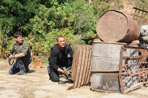 Jean-Claude Van Damme and Joe Flanigan in 6 Bullets (2012)