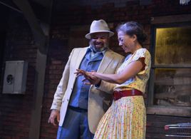 Monica Parks with John Cothran in 