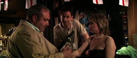 Greg Donaldson, Alison Egan, and Frank Harper in The Football Factory (2004)