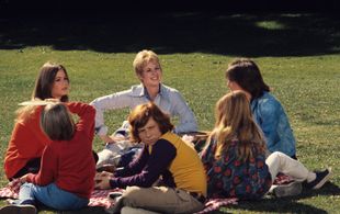 Susan Dey, Danny Bonaduce, David Cassidy, Suzanne Crough, Brian Forster, and Shirley Jones in The Partridge Family (1970