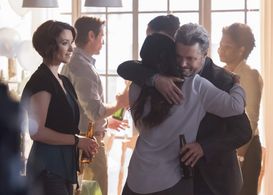 Carlos Bernard, Chyler Leigh, and Floriana Lima in Supergirl (2015)