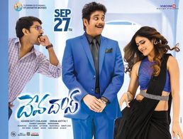 Nagarjuna Akkineni, Nani, and Aakanksha Singh in Devadas (2018)