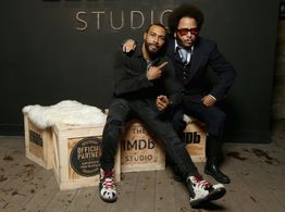 Boots Riley and Omari Hardwick at an event for Sorry to Bother You (2018)