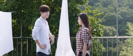 Lee Jong-Suk and Yuri Kwon in No Breathing (2013)